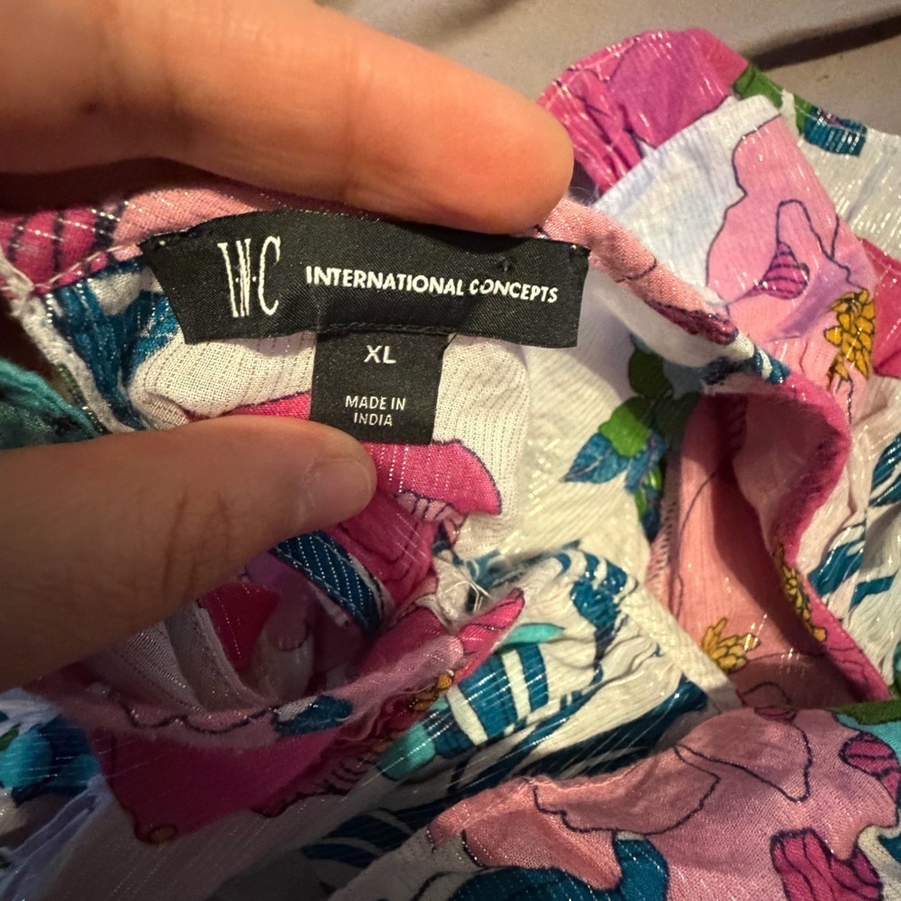 INC International Concepts Pink Floral Dress - Picture 5 of 7